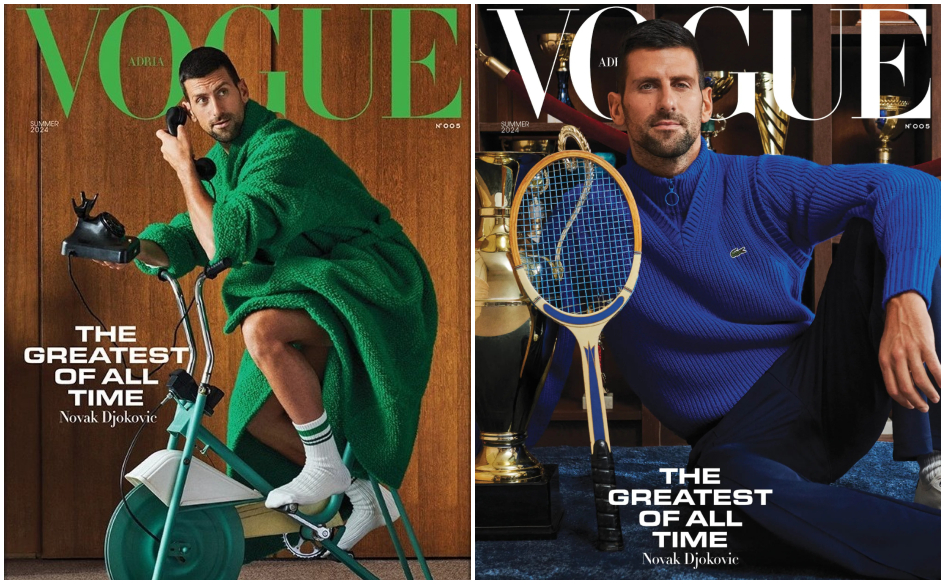 Новак Џоковиќ на насловната страница на VOGUE Adria