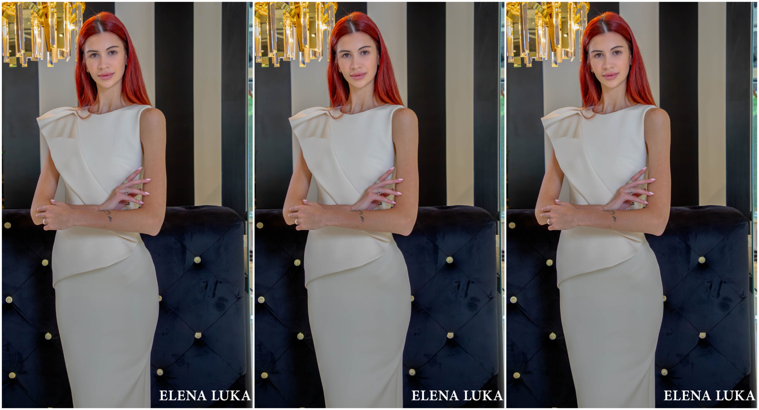 ЕЛЕНА ЛУКА на Top Model Of The World во Египет: Фросина Блажеска уникатна во креациите на ЕЛЕНА ЛУКА