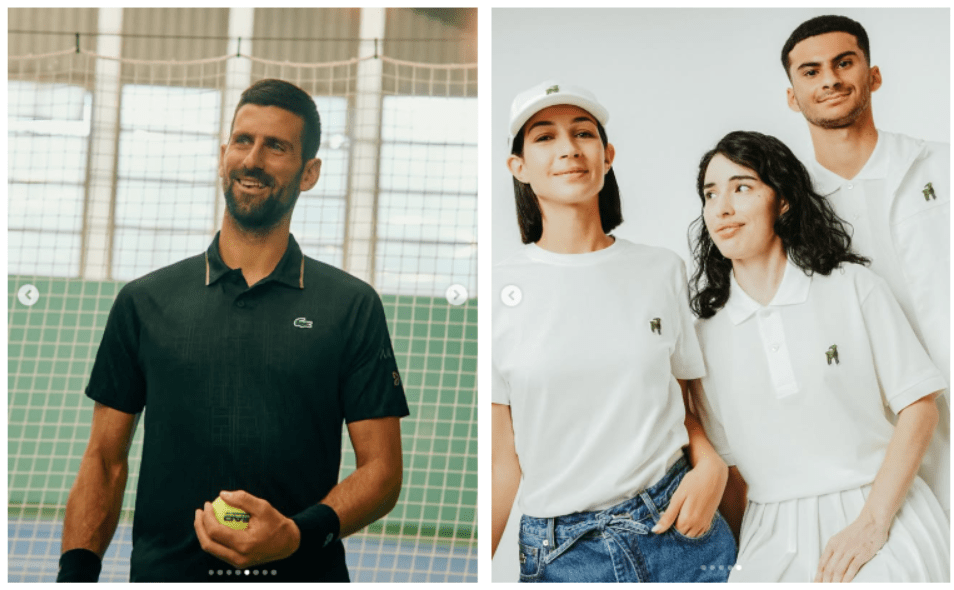 Крокодилот стана коза: Lacoste го смени логото во чест на Новак Ѓоковиќ