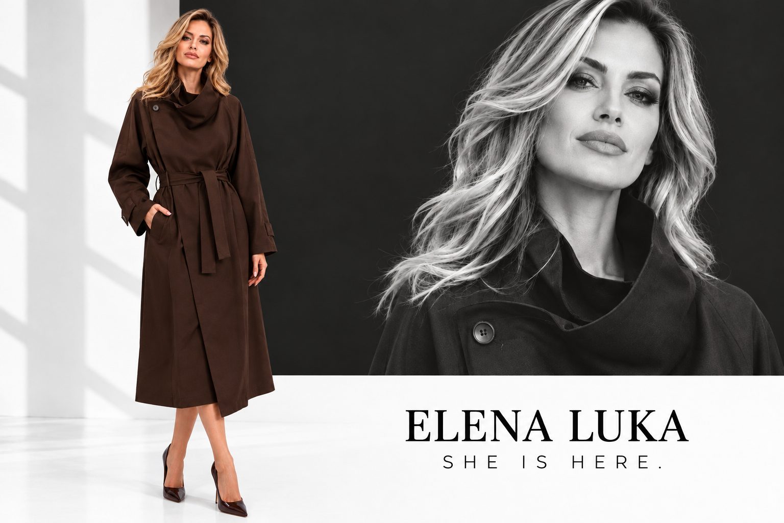 ELENA LUKA ANGELS: Кафеав мантил што ја претвора едноставноста во луксуз